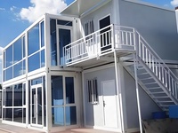 Maison préfabriquée modulaire en conteneur de 20 pieds ou 40 pieds, maison mobile portable en conteneur maritime pour habitation, bureau ou dortoir