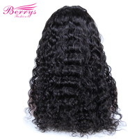 Rambut Manusia Virgin Brazil Pre-Plucked Free Part Blue Band untuk Wig Lace Front 13X4/13X6 untuk Gelombang Air Transparan