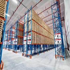 מדפי אחסון תעשייתיים מסוג פלט-רק, 5 מדפים מתכווננים מפלדה Q235, בעלי תו תקן CE, קיבולת אחסון 800-5000 ק\\\"ג - Product Image 2