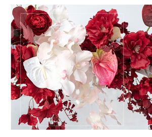 <span class=keywords><strong>ซุ้ม</strong></span><span class=keywords><strong>ดอกไม้</strong></span>ประดิษฐ์สีแดงทำมือระดับพรีเมียม - สำหรับ<span class=keywords><strong>งาน</strong></span>แต่ง<span class=keywords><strong>งาน</strong></span>และงานเลี้ยงฉลองวันหยุด - Product Image 5