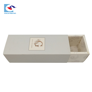 Custom Logo <strong>White</strong> Luxury Sliding Out Open Art Paper UV Coating Embossing Recyclable Gift Macaron Dessert <strong>Cake</strong> Drawer <strong>Box</strong> Window - Product Image 1