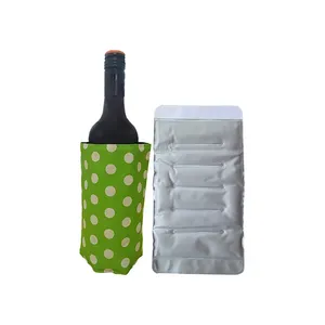 Customized Adjustable Chiller Sleeve Wine Gel Bottle Chiller Sleeve Cooler