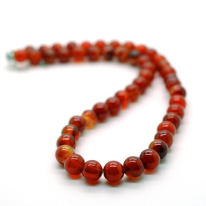 8毫米手工时尚简约宝石圆珠项链7脉轮愈合水晶弹力项链女18英寸 - Product Image 5