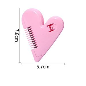 หวีตัดผมขนาดเล็ก เครื่องเล็มขนบริเวณจุดซ่อนเร้น <span class=keywords><strong>รูป</strong></span>หัวใจน่ารัก เครื่องเล็มผมแบบใช้มือ สำหรับเด็ก ผู้หญิง สาวๆ อุปกรณ์ตัดผม - Product Image 6