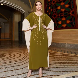 Wholesale 2023 Islamic Dubai Muslim Women Abaya Full Cover Ramadan Gown One Piece Outfit Dress Abaya Long Dress Kaftan