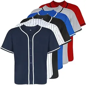 Esportes desgaste softball jersey equipe logotipo escola tênis camisa design personalizado camisas de beisebol para homens