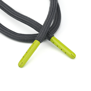 สายเชือกผูกแบบกำหนดเองมีฮู้ดทรงกลมมีสายดึงพร้อมปลายโลหะ - Product Image 3