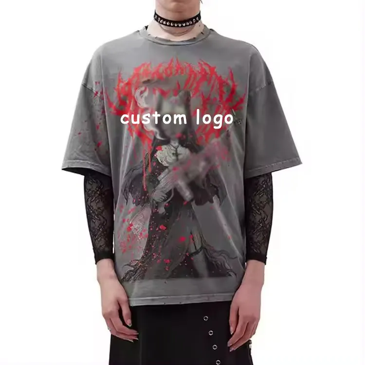 custom Luxury Hip Hop High Quality Cotton Man T-Shirts Sublimation Over Sized Mens Tshirts For Men