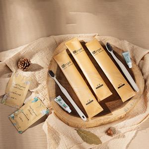 Emballage en papier kraft miniature jetable écologique pour les articles de toilette d'<span class=keywords><strong>hôtel</strong></span>, shampooing, lotion pour le corps, autres ensembles d'articles de toilette - Product Image 2