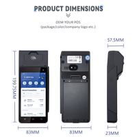 Computadora POS con Pantalla Táctil Android 12.0 con Escáner de Código de Barras, Android 12.0 NFC para Restaurante Z90
