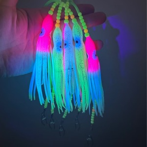 Señuelos Luminosos Pre-armados para Pesca de Calamar, Cebo Vivo para Pescar Bacalao y Lubina - Product Image 2