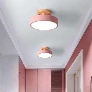 Nuevo estilo guardarropa iluminación pasillo vestidor balcón nórdico minimalista madera pasillo luces de techo - Product Image 3