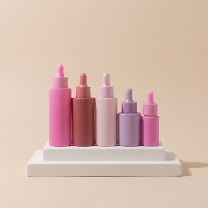 Wholesale Luxury Matte Colorful Square Glass <b>Dropper</b> <b>Bottles</b> 20ml 30ml 50ml Custom Opaque Frosted Serum <b>Bottles</b> Pipettes - Product Image 6