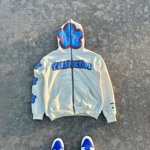 Sudadera con Capucha para Hombre, Nueva, a la Moda, Talla Grande, con Cierre, Diseño 3D Personalizado con Estampado Animal, 500GSM, Algodón Terry, Otoño - Product Image 6