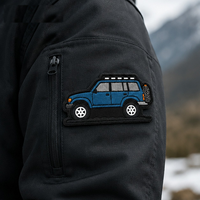 Écussons brodés personnalisés en 3D pour club tout-terrain, badge d'identité 4x4 certifié OEKO-TEX