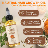 Minyak biji labu untuk pertumbuhan rambut 100% minyak penumbuh rambut alami murni pelembap kulit kepala kuat akar rambut tebal 60ml