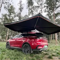 Waterproof Car Roof Side Awning Tent, LED Light, 270 Degree