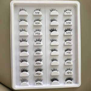 Cils 3D Half Natural Full Strip à la main Fox Eye Silk Cat Eye Cils Fluffy Wispy D Curl Volume Pestanas Postizas - Product Image 3