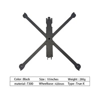 Accessoires FPV pour Quadricoptère, Cadre en Fibre de Carbone de 10 Pouces pour Drones de Course Télécommandés Freestyle, Kit