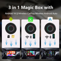 Android 14 Magic Ai Box 3.0 Smart Wireless Car Play Para dan Android Auto Plug n Play Car Adapter untuk Ford Territory Apple