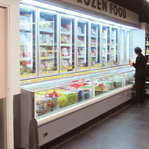 Réfrigérateur commercial d'affichage de congélateur et de réfrigérateur d'île de Combi de site de mur de supermarché - Product Image 4