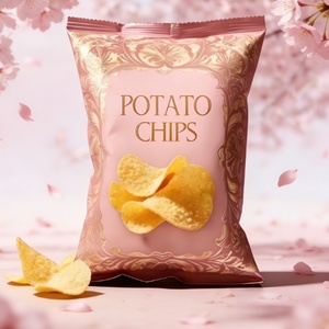 Custom Printed Heat Back Sealed Bag Aluminum Foil Packaging Bag Food Grade Plastic Pouch Snack Potato Chips Popcorn Film Roll - Product Image 2