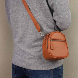 ISO14001 OEM Factory Custom Single Shoulder Crossbody Compact Leather <b>Small</b> <b>Camera</b> <b>Bag</b> Case for Canon Nikon Sony Lenses - Product Image 2