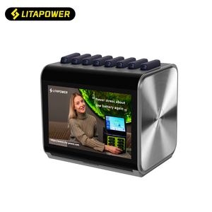 Stazione di ricarica Mobile per Business 10 pollici Lcd Power Bank servizio di noleggio di Power Bank - Product Image 1