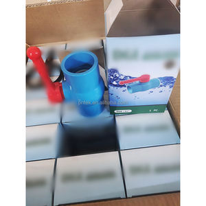 Pntek <span class=keywords><strong>10</strong></span> inç mavi PVC plastik soket küresel vana PN10 PN16 manuel güç su medya için sıcak satış OEM özelleştirilmiş destek - Product Image 4