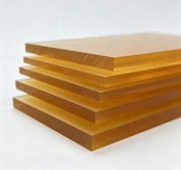 Plaque en plastique technique Polysulfone (PSU) ambre naturel, découpe sur mesure pour pièces de machines médicales