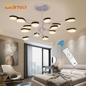 Vente chaude chambre intérieure <span class=keywords><strong>fleur</strong></span> télécommande fer léger a mené la lumière pendante - Product Image 3