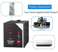 Estabilizador de voltaje automático de CA 220V con control de relé fuente de alimentación monofásica Protector contra sobretensiones para electrodomésticos OEM al por mayor