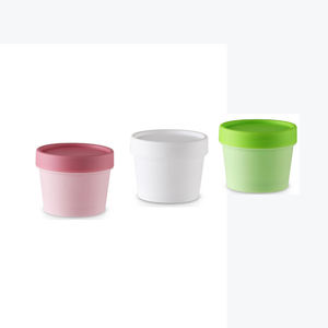 Pot de beurre corporel de crème de soin de la peau en plastique cosmétique de luxe rond rose clair noir vert blanc PP avec couvercle à vis 30g 50g - Product Image 1