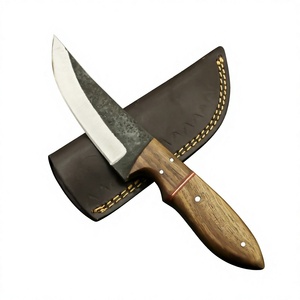 Cuchillo de Caza Hecho a Mano de Acero con Alto Contenido de Carbono, Cuchillo de Camping con Mango de Madera DIY, Hoja Fija, Precios Económicos para Minoristas - Product Image 5