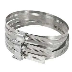 perforated worm gear clamps Manufacturer Price 304 Stainless Steel High Pressure Quick Release Spring Hose Clamp