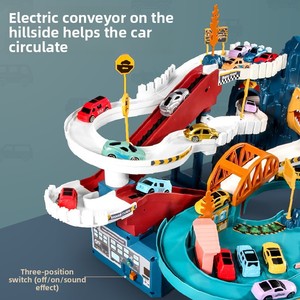Jeu de Piste de Course de Voitures Dinosaures avec Parking, Aventure Éducative Interactif en Plastique, Échelle 1:5, Unisexe, Tous Âges - Product Image 1