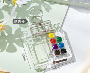 Xinyi Ar 8 couleurs grille <span class=keywords><strong>peinture</strong></span> boîte Portable carnet <span class=keywords><strong>de</strong></span> croquis <span class=keywords><strong>Palette</strong></span> aquarelle <span class=keywords><strong>peinture</strong></span> <span class=keywords><strong>Palette</strong></span> pour <span class=keywords><strong>dessin</strong></span> voyage <span class=keywords><strong>peinture</strong></span> étui cadeau - Product Image 2