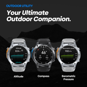 Nuevo Reloj Inteligente <span class=keywords><strong>Zeblaze</strong></span> <span class=keywords><strong>Stratos</strong></span> <span class=keywords><strong>2</strong></span> Ultra con GPS, GNSS de Doble Banda Integrado, Brújula, Altímetro Barométrico, 10 ATM y Llamadas de Voz - Product Image 3