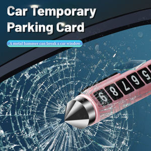 Cartellino di Parcheggio Temporaneo in Metallo per Auto, Segnale di <span class=keywords><strong>Stop</strong></span>, Targa Telefonica, Cartellino Popolare per Vetri Rotti - Product Image 2