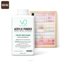 Poudre acrylique pour ongles VO Custom Colors 720g, faible odeur, poudre acrylique transparente, rose, en gros