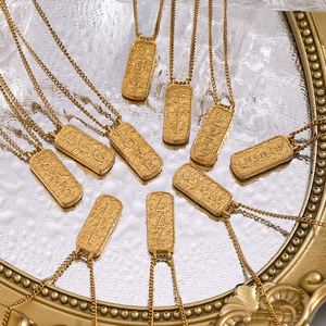 สร้อยคอจี้ตัวเลขไพ่ทาโรต์นำโชคแนววินเทจสร้อยคอจี้รูปนางฟ้า111-999ทองทำจากสเตนเลสสตีล Dainty TAROT - Product Image 4