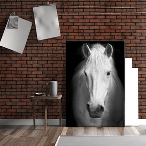 <span class=keywords><strong>Noir</strong></span> <span class=keywords><strong>et</strong></span> <span class=keywords><strong>blanc</strong></span> <span class=keywords><strong>cheval</strong></span> impressions sur toile peinture mur Art décor à la maison photo panneaux affiche pour salon - Product Image 4