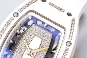 Montres élégantes et luxueuses de marque haut de gamme, mécaniques, en céramique, en forme de baril, avec un design diamanté, tendance de la mode - Product Image 4