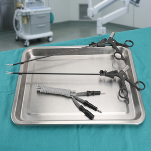Pinces de coagulation bipolaires laparoscopiques réutilisables en acier inoxydable avec source d'alimentation électrique – Kit d'instruments de laparoscopie - Product Image 3