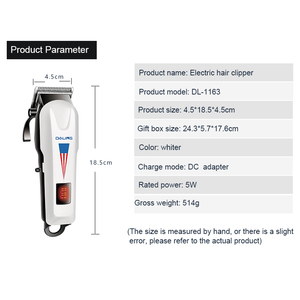 Cortadora de Pelo Inalámbrica Eléctrica de Alta Calidad con Pantalla LCD, Cortadora de Pelo Profesional para Barberos - Product Image 6