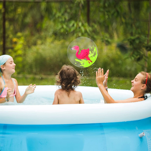 LGM Jouet de plage en PVC Cadeau animal gonflable coloré Flotteur d'eau à paillettes Ballon de plage 3D Waterballs - Product Image 4