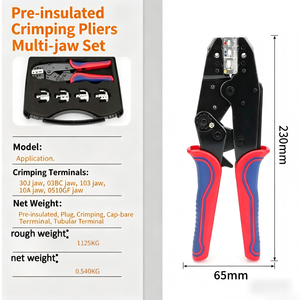 Drk 9c5p <b>Crimping</b> Pliers 16 Gauge High Carbon Steel Front Entry High-Pressure Tool Black Oxide Finish Plastic Handle 1 - Product Image 4