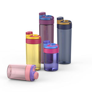 Botella de Agua Deportiva de Plástico al por Mayor con Pajita, Libre de BPA e Impermeable, Diseño Portátil, Múltiples Tamaños (14oz-32oz), Tapa con Mosquetón - Product Image 2