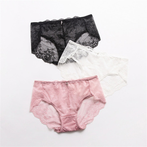 Culotte confortable en nylon/élasthanne pour dames, sous-vêtements pour jeunes filles et femmes, slip mignon en dentelle, vente en gros à bas prix - Product Image 5