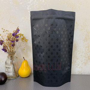 Sac d'emballage pour café en poudre, café en grains, Doypack réutilisable avec valve de dégazage et fermeture éclair, noir UV spot, 1 kg, 500 g, MOQ, LOQ - Product Image 5
